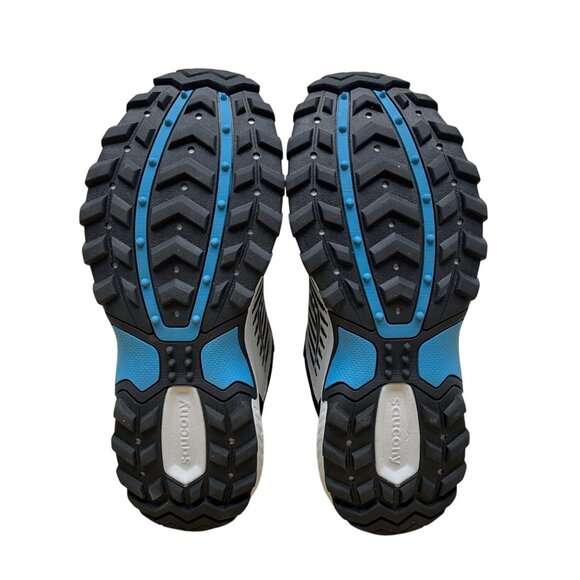 Saucony Mens Gray/Black & Yellow Excursion Tr15 Trail Running Shoes Sz 8.5 - Picture 7 of 7